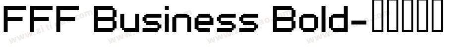 FFF Business Bold字体转换